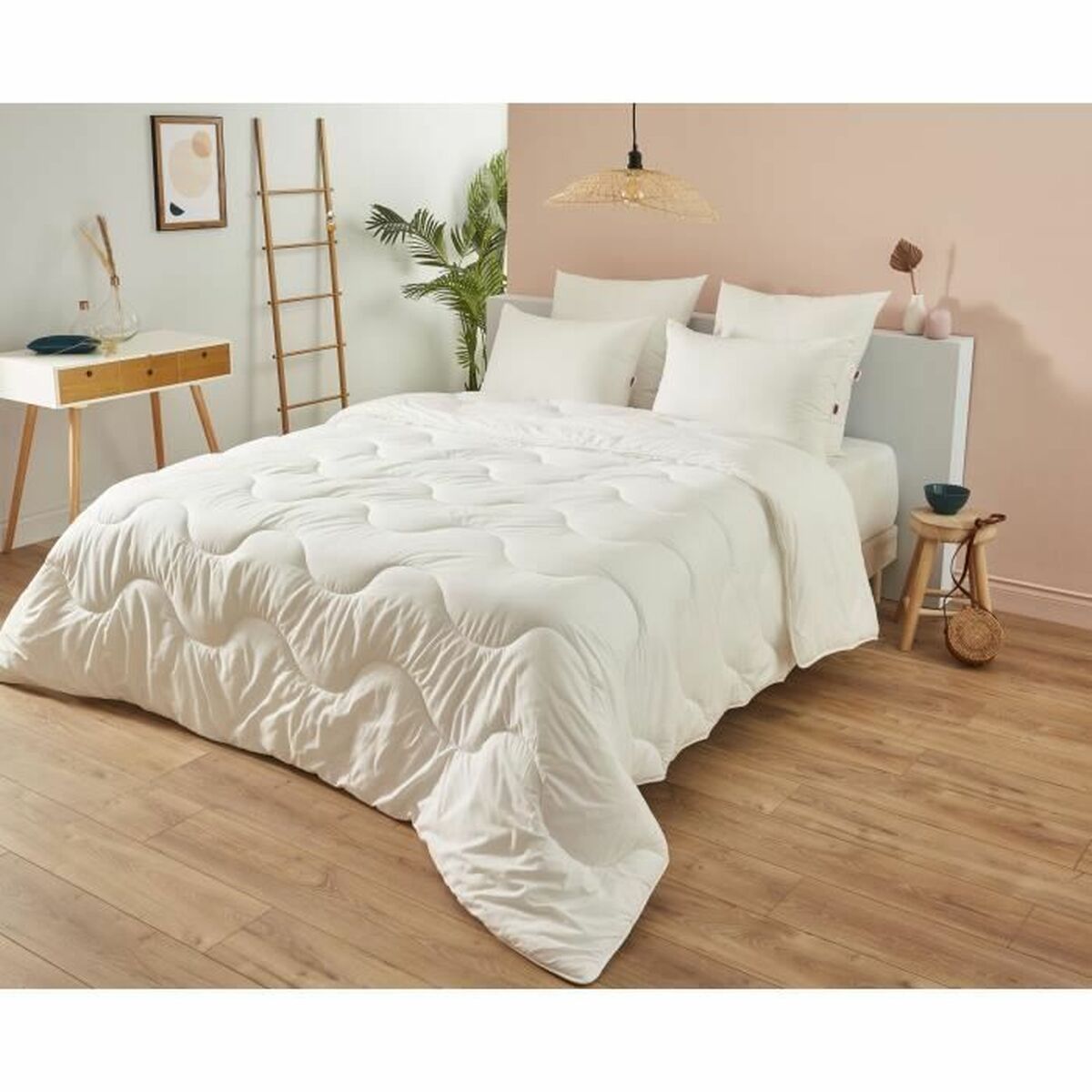 Dekbed DODO Champs de Lin 140 x 200 cm Wit 450 g/m²